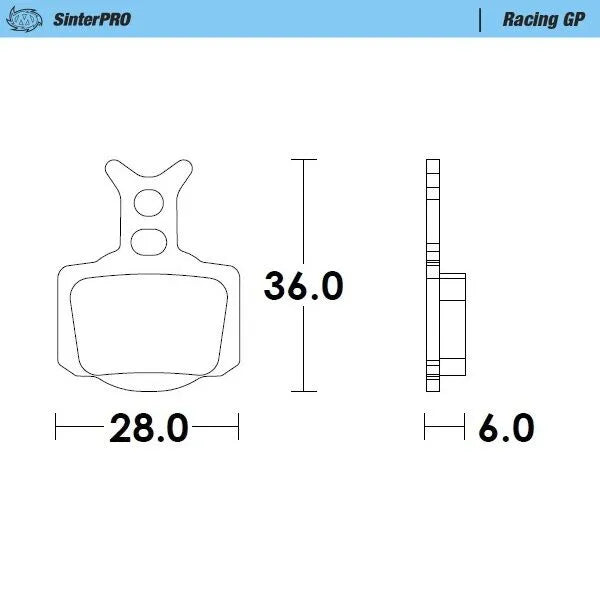 Moto-Master remblokken sintered metaal