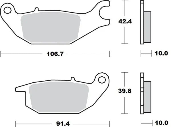 Moto-Master brake pad ceramic - Cfmoto (2001-2024)
