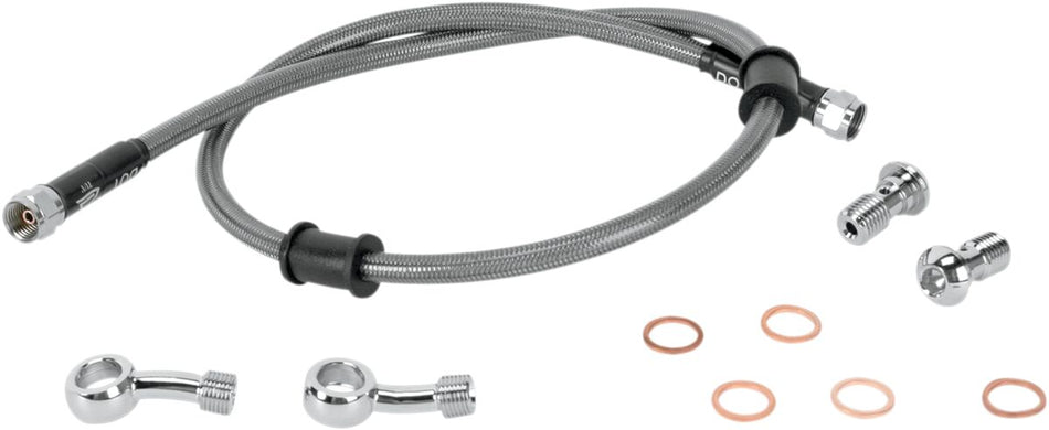 MOOSE Racing remslang roestvrij staal zilver - Kawasaki (2008-2018) | Femon Parts