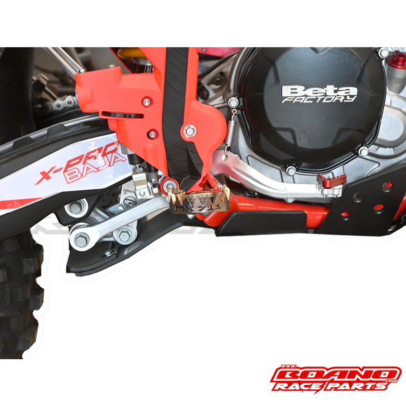 BOANO Supergrip voetsteunen RVS, standaard offset - Beta RR 2T/4T (2020-2026)