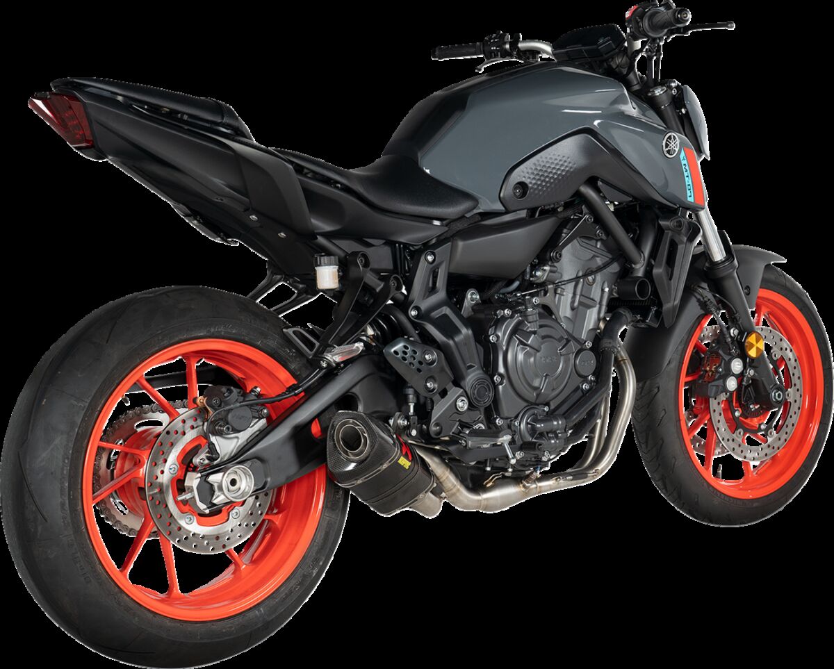 Akrapovic exhaust rac ss/cf mt-07 - Yamaha MT-07 / XSR-700 (2014-2024) | Femon Parts