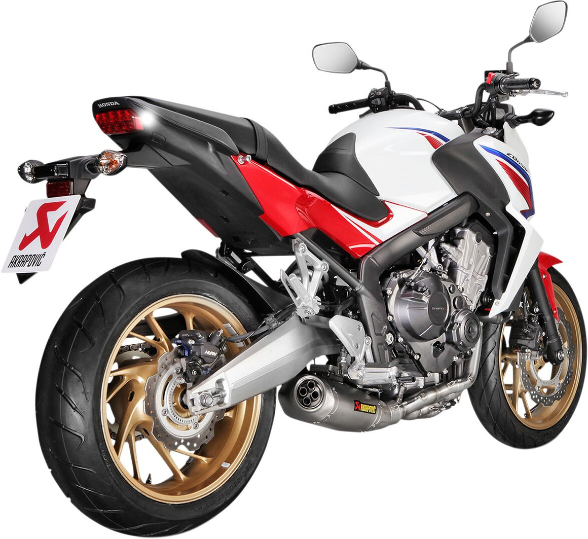 Akrapovic Racing Line volledig uitlaatsysteem titanium - Honda CB-650 F / CBR-650 F (2014-2016) | Femon Parts