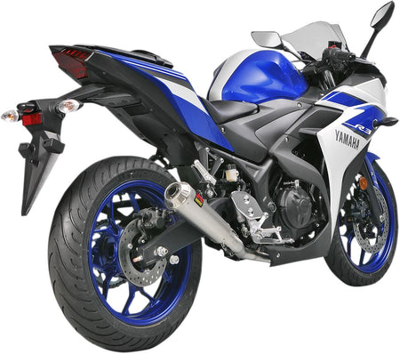 Akrapovic Racing Line volledig uitlaatsysteem zilver - Yamaha YZF R3 (2015-2021) | Femon Parts