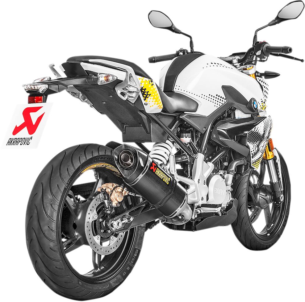 Akrapovic exhaust race ss/cf g310r gs - Bmw Edition 40 years GS / G 310 e.a. (2016-2024) | Femon Parts