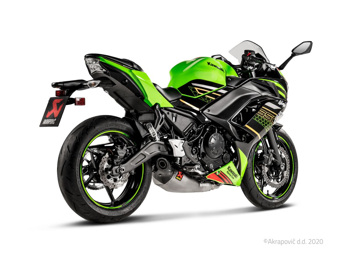 Akrapovic Racing Line volledig uitlaatsysteem zwart - Kawasaki NINJA 650 / Z-650 (2017-2019) | Femon Parts