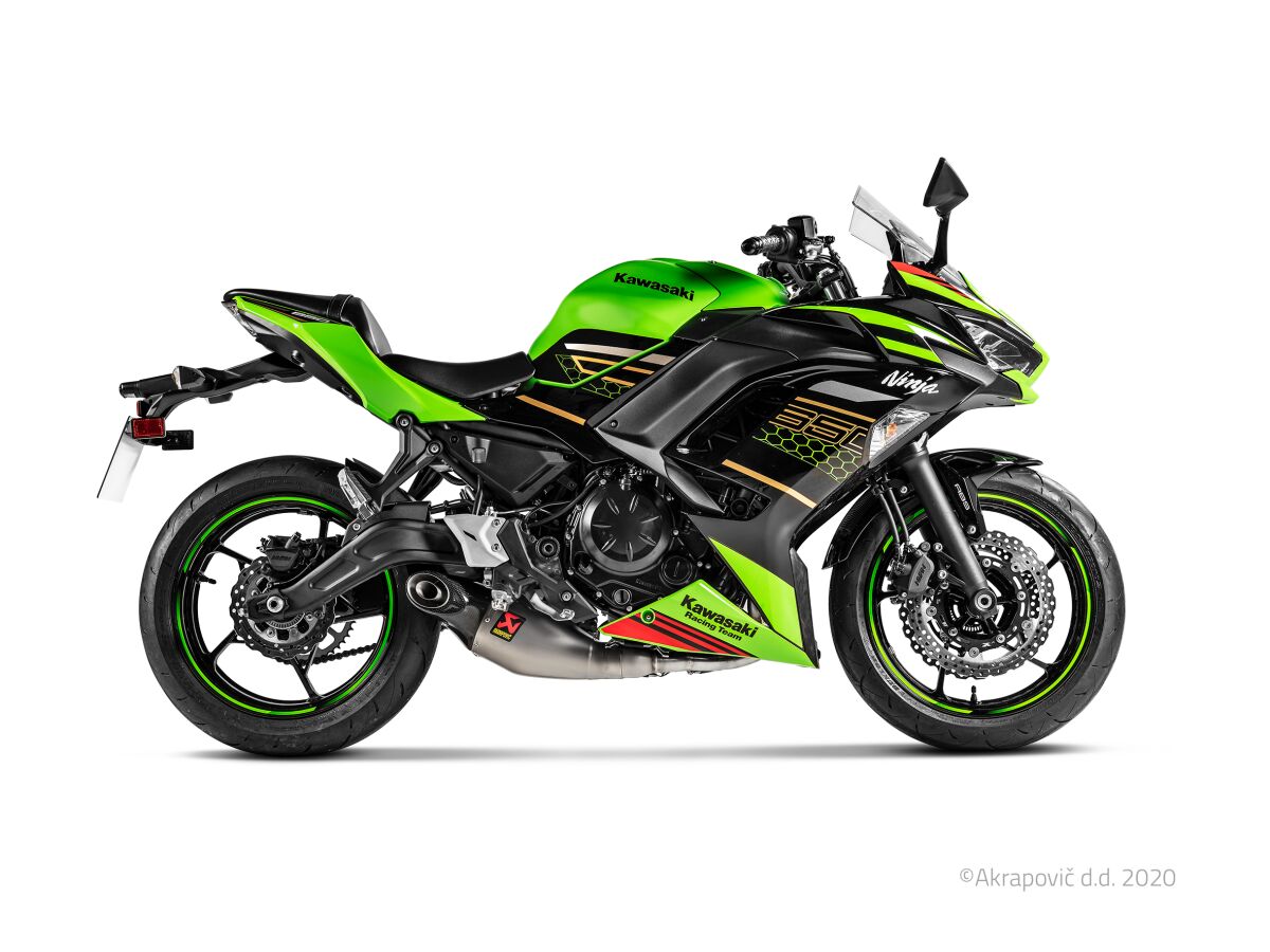 Akrapovic Racing Line volledig uitlaatsysteem zwart - Kawasaki NINJA 650 / Z-650 (2017-2019) | Femon Parts