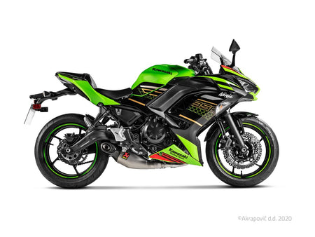 Akrapovic Racing Line volledig uitlaatsysteem zwart - Kawasaki NINJA 650 / Z-650 (2017-2019) | Femon Parts