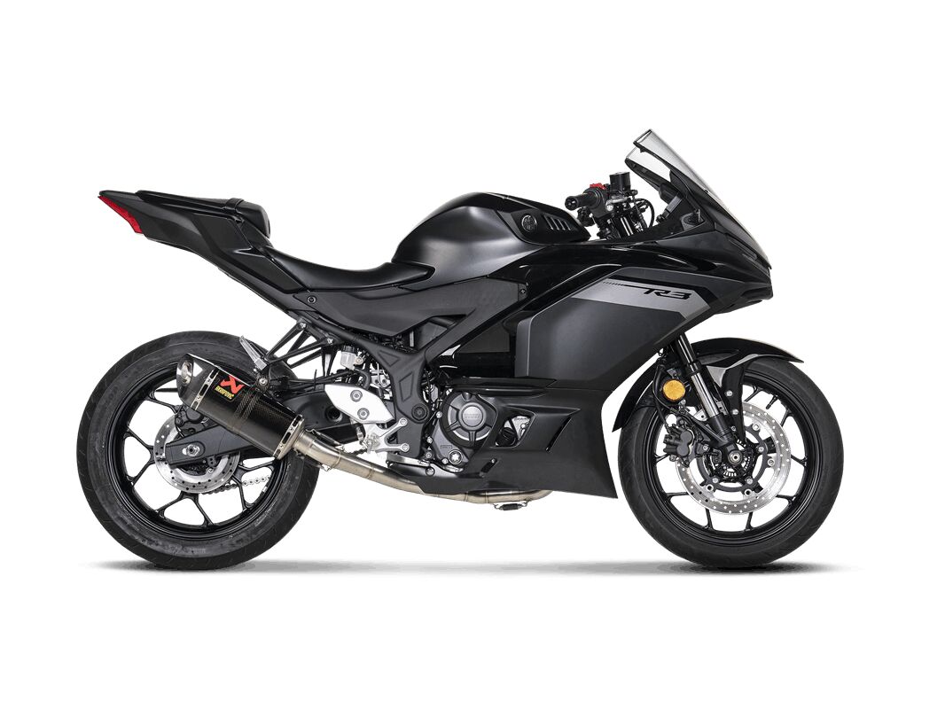 Akrapovic Racing Line volledig uitlaatsysteem zwart - Yamaha YZF R3 (2015-2021) | Femon Parts
