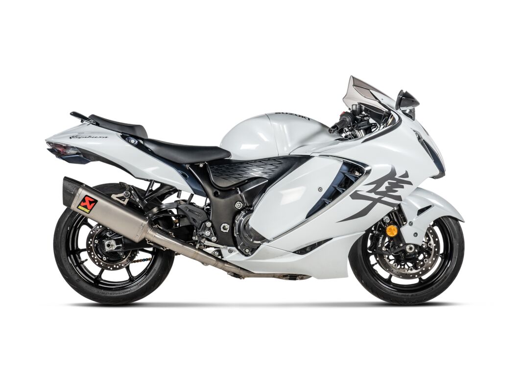 Akrapovic Racing Line volledig uitlaatsysteem zilver - Suzuki GSX 1300 / Hayabusa e.a. (2021-2025) | Femon Parts