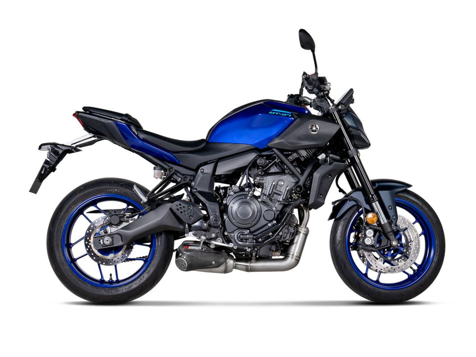 Akrapovic Racing Line volledig uitlaatsysteem zwart - Yamaha MT-07 (2020-2025) | Femon Parts