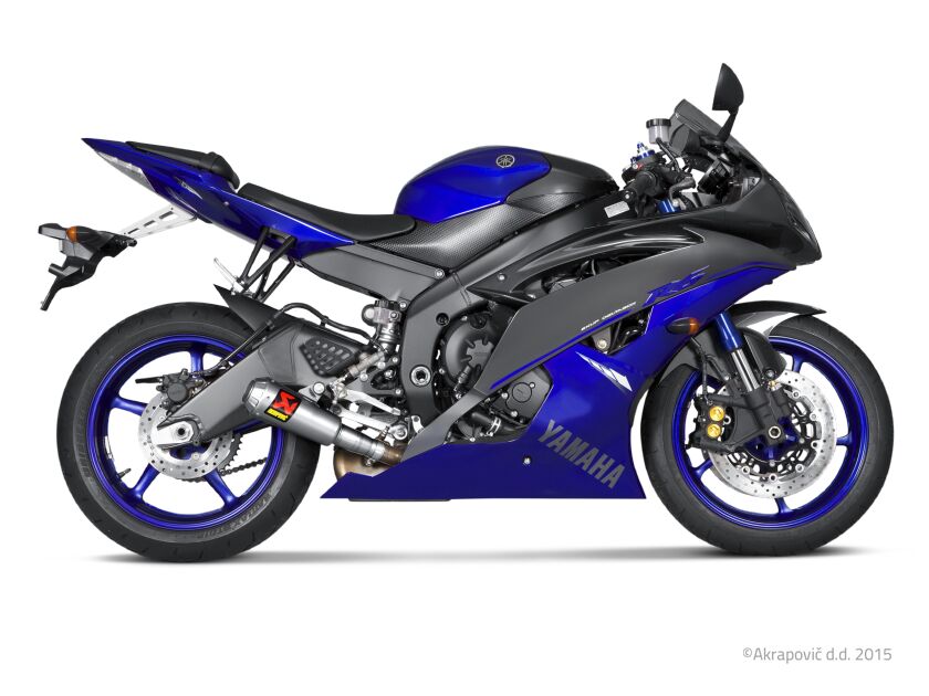 Akrapovic Slip-On Line uitlaatdemper titanium - Yamaha YZF R6 (2006-2021) | Femon Parts