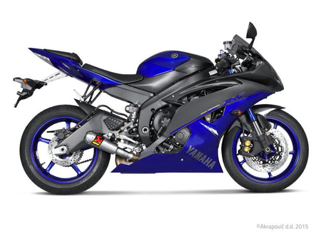 Akrapovic Slip-On Line uitlaatdemper titanium - Yamaha YZF R6 (2006-2021) | Femon Parts