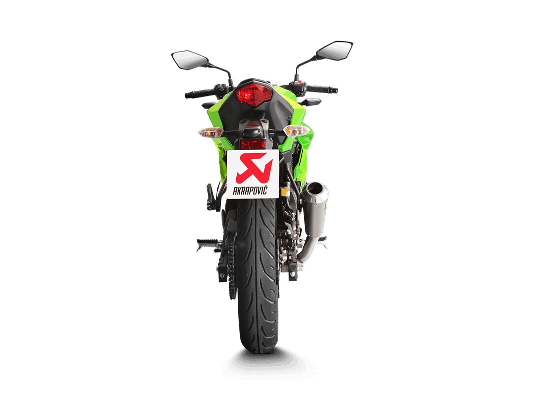 Akrapovic Slip-On Line uitlaatdemper titanium - Kawasaki NINJA 250 SL / Z-125 e.a. (2015-2020) | Femon Parts