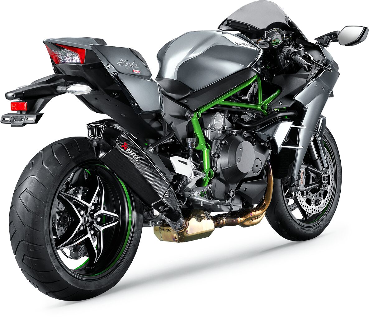 Akrapovic muffler cf ninja h2 15-17 - Kawasaki Carbon Ninja / H2 1000 e.a. (2015-2021) | Femon Parts