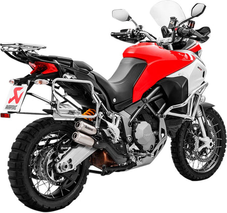 Akrapovic Slip-On Line uitlaatdemper zilver - Ducati DVT Enduro / Enduro e.a. (2017-2020) | Femon Parts