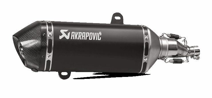 Akrapovic Slip-On Line uitlaatdemper zwart - Vespa GTS 125 I.E. / GTS 125 IGET e.a. (2017-2020) | Femon Parts