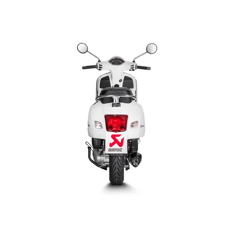 Akrapovic Slip-On Line uitlaatdemper zwart - Vespa GTS 125 I.E. / GTS 125 IGET e.a. (2017-2020) | Femon Parts