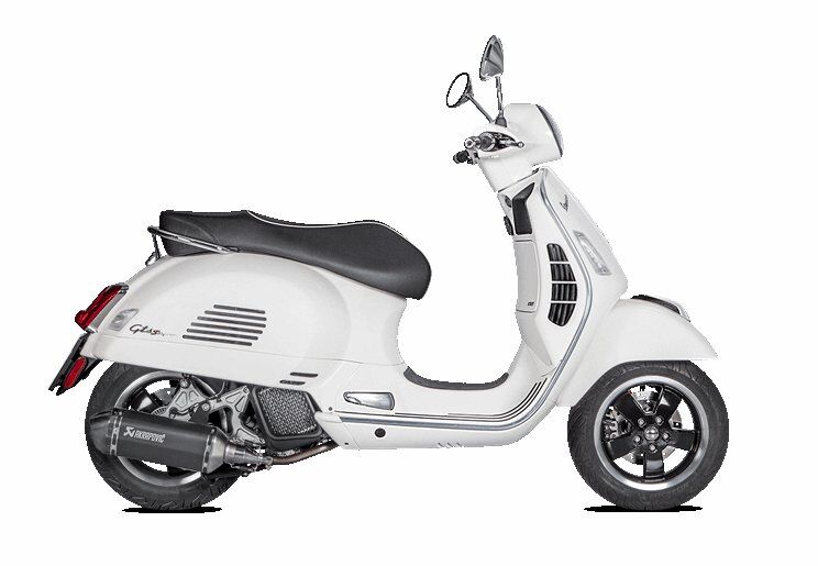 Akrapovic Slip-On Line uitlaatdemper zwart - Vespa GTS 125 I.E. / GTS 125 IGET e.a. (2017-2020) | Femon Parts