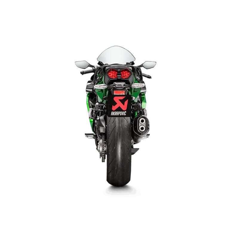 Akrapovic Slip-On Line uitlaatdemper zwart - Kawasaki H2 1000 SX / Ninja e.a. (2018-2020) | Femon Parts