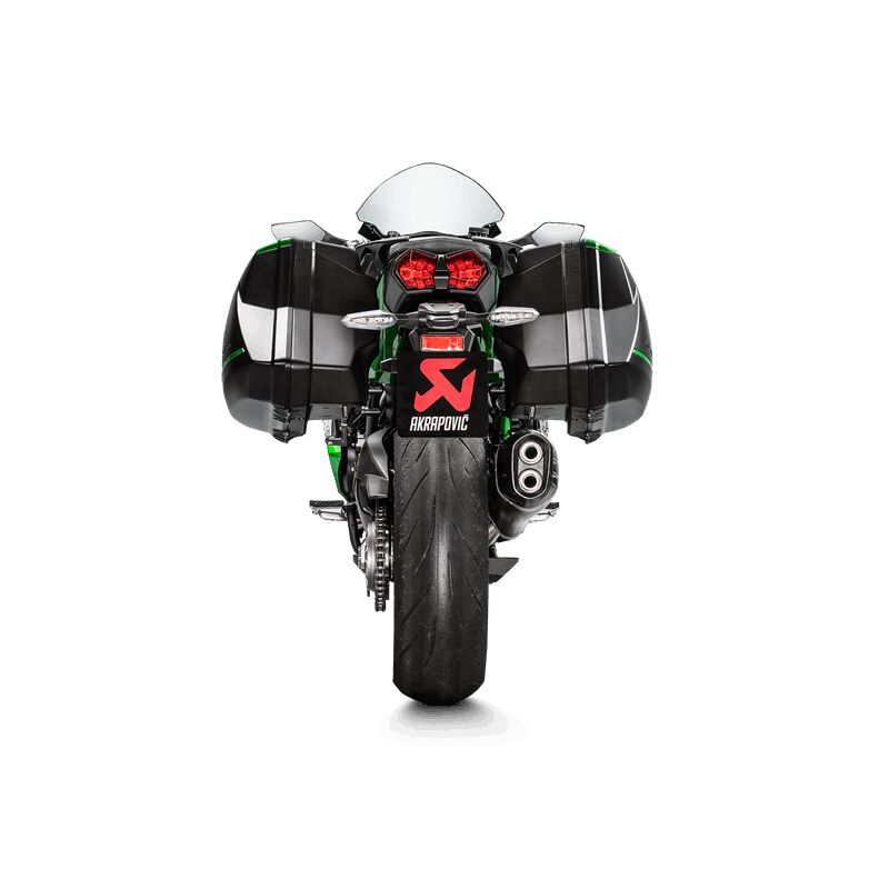 Akrapovic Slip-On Line uitlaatdemper zwart - Kawasaki H2 1000 SX / Ninja e.a. (2018-2020) | Femon Parts