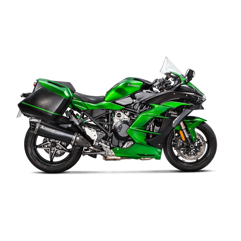 Akrapovic Slip-On Line uitlaatdemper zwart - Kawasaki H2 1000 SX / Ninja e.a. (2018-2020) | Femon Parts