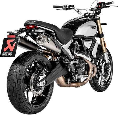 Akrapovic Slip-On Line uitlaatdemper zilver - Ducati Dark Pro / Pro e.a. (2018-2024) | Femon Parts