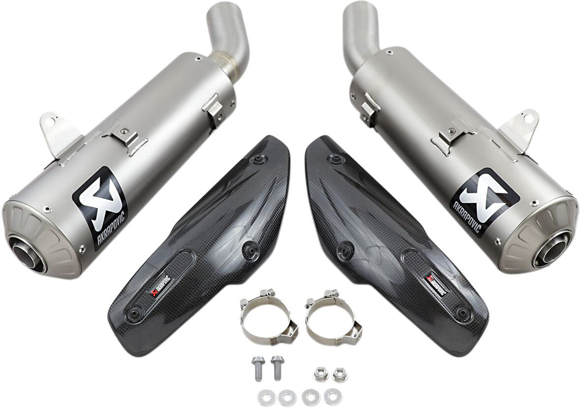Akrapovic Slip-On Line uitlaatdemper zilver - Ducati Dark Pro / Pro e.a. (2018-2024) | Femon Parts