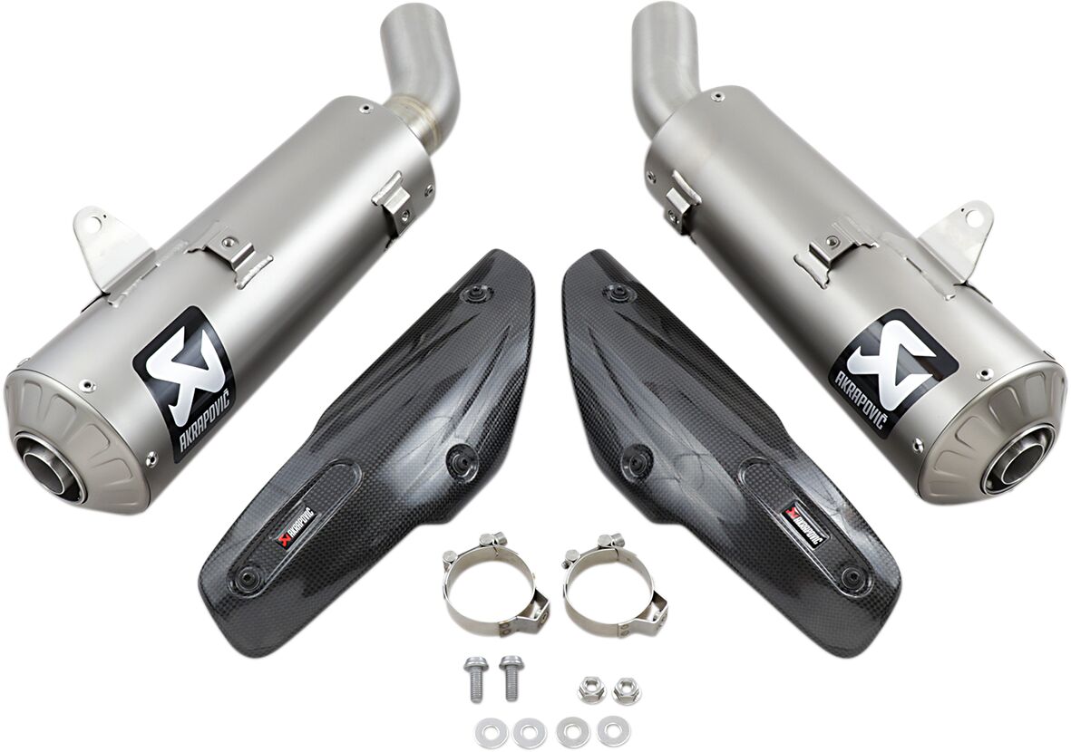 Akrapovic Slip-On Line uitlaatdemper zilver - Ducati Dark Pro / Pro e.a. (2018-2024) | Femon Parts