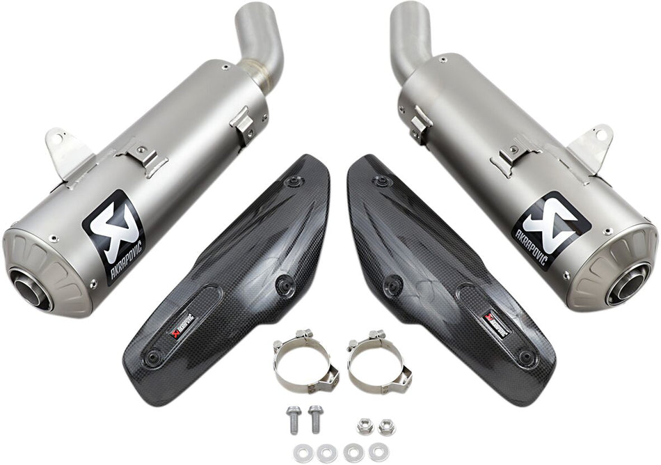 Akrapovic Slip-On Line uitlaatdemper zilver - Ducati Dark Pro / Pro e.a. (2018-2024) | Femon Parts