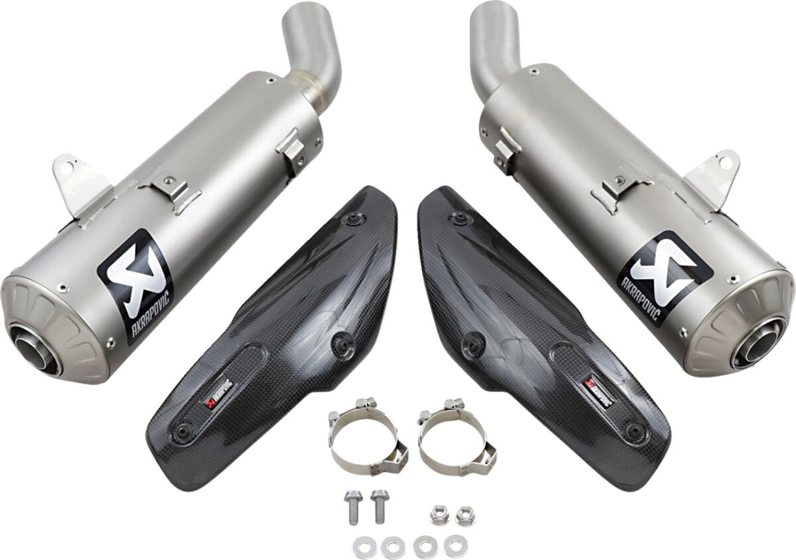 Akrapovic Slip-On Line uitlaatdemper zilver - Ducati Dark Pro / Pro e.a. (2018-2024) | Femon Parts