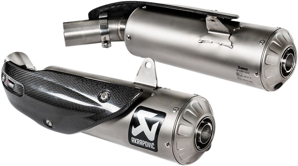 Akrapovic Slip-On Line uitlaatdemper zilver - Ducati Dark Pro / Pro e.a. (2018-2024) | Femon Parts
