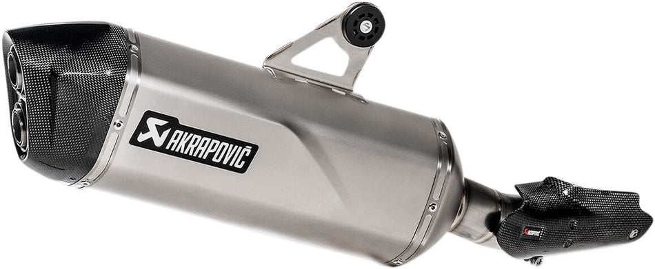 Akrapovic Slip-On uitlaatdemper zilver - Bmw Adventure / Adventure Edition 40 years GS e.a. (2019-2024)