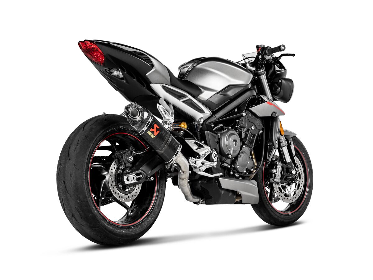 Akrapovic Slip-On Line uitlaatdemper - Triumph STREET TRIPLE 765 (2017-2020) | Femon Parts