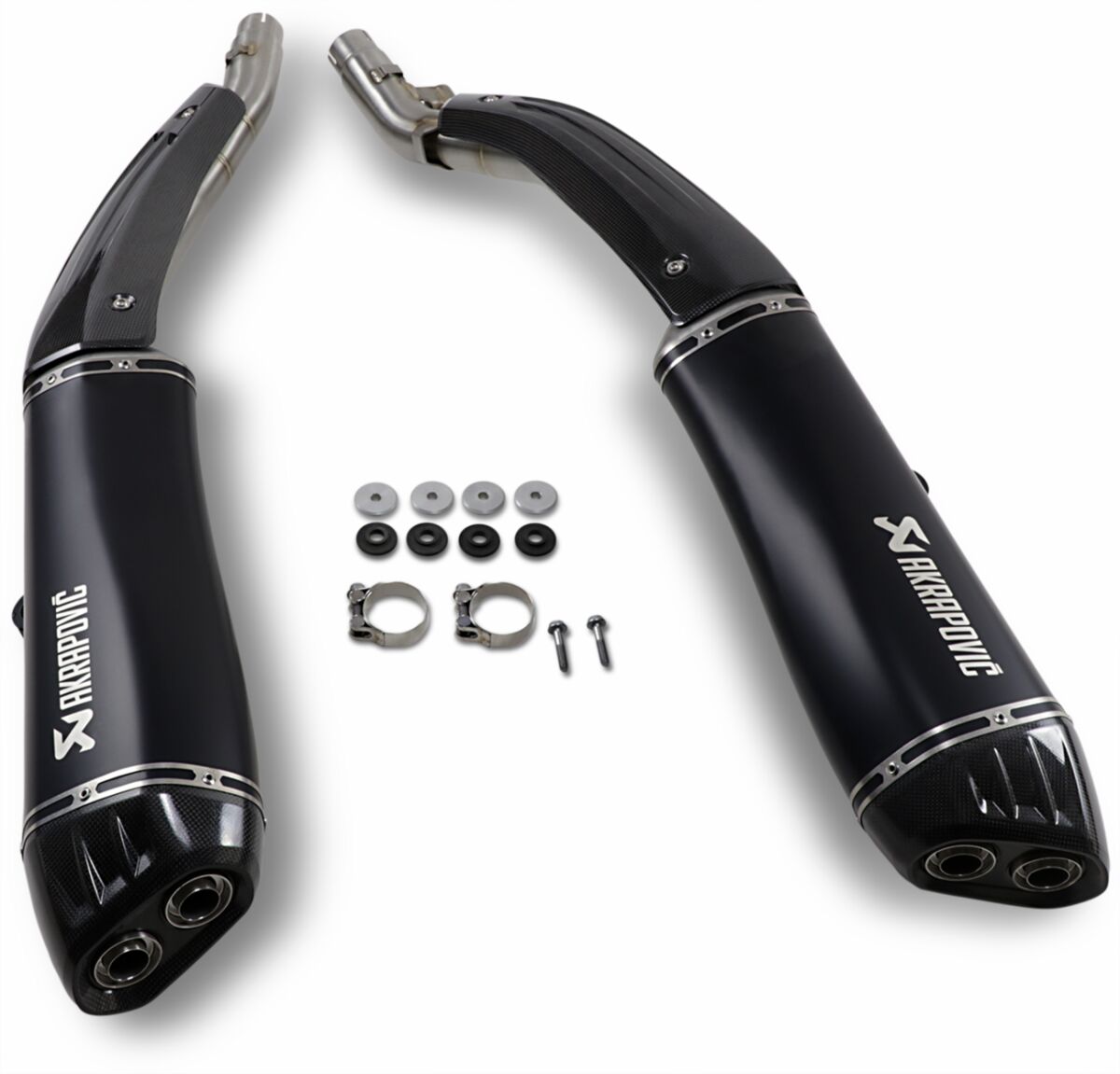 Akrapovic Slip-On Line uitlaatdemper zwart - Bmw K 1600 B / K 1600 GRAND AMERICA (2018-2020) | Femon Parts