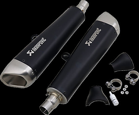 Akrapovic Slip-On Line uitlaatdemper zwart - Triumph SPEED TWIN 1200 (2019-2020) | Femon Parts
