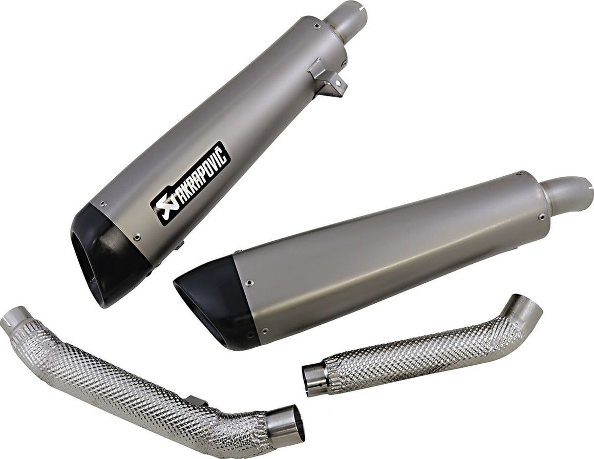 Akrapovic Slip-On Line uitlaatdemper zilver - Triumph SCRAMBLER 1200 (2019) | Femon Parts