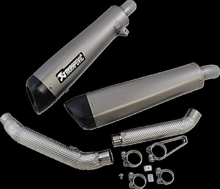 Akrapovic Slip-On Line uitlaatdemper zilver - Triumph SCRAMBLER 1200 (2019) | Femon Parts