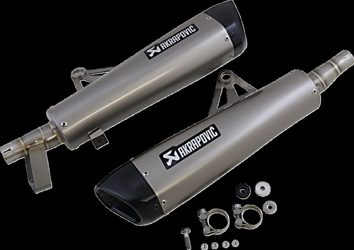 Akrapovic Slip-On Line uitlaatdemper zilver - Triumph BONNEVILLE 1200 T120 (2016-2020) | Femon Parts