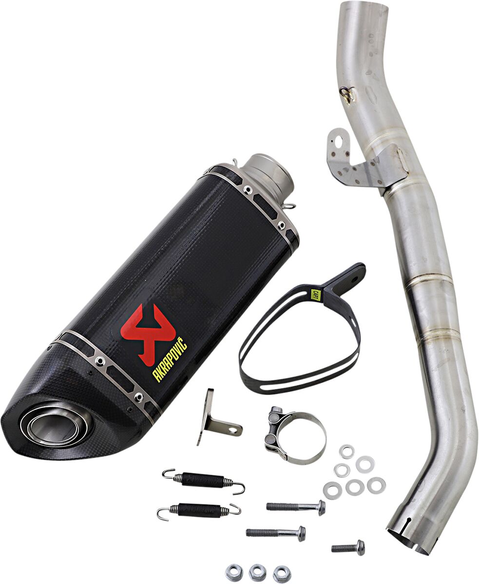 Akrapovic Slip-On uitlaatdemper carbon - Triumph STREET TRIPLE 765 (2017-2020) | Femon Parts