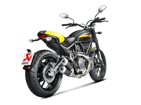 Akrapovic Slip-On Line uitlaatdemper zilver - Ducati Classic / Full Throttle e.a. (2015-2020) | Femon Parts