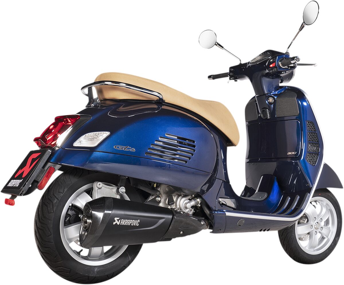 Akrapovic Slip-On Line uitlaatdemper zwart - Vespa 75th / GTS 300 HPE e.a. (2021-2024) | Femon Parts