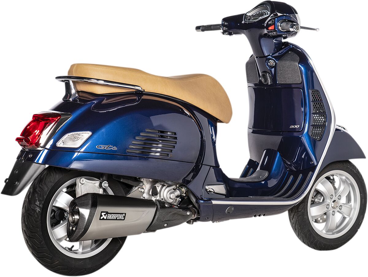 Akrapovic Slip-On Line uitlaatdemper zwart - Vespa 75th / GTS 300 HPE e.a. (2021-2024) | Femon Parts