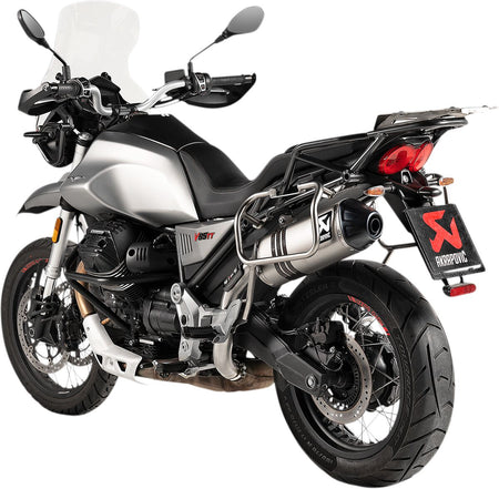 Akrapovic Slip-On Line uitlaatdemper zwart - Moto Guzzi Centenario / Evocative Graphics e.a. (2018-2024) | Femon Parts