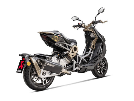Akrapovic Slip-On Line uitlaatdemper zwart - Italjet DRAGSTER 125 / DRAGSTER 200 (2020-2025) | Femon Parts