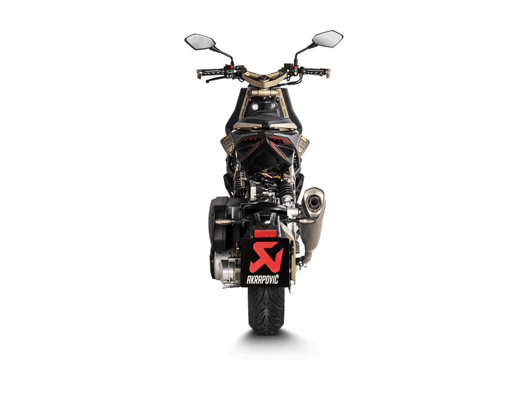 Akrapovic Slip-On Line uitlaatdemper titanium - Italjet DRAGSTER 125 / DRAGSTER 200 (2020-2025) | Femon Parts