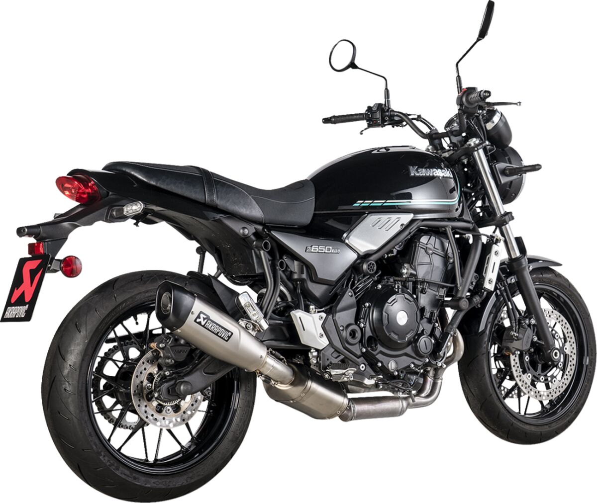 Akrapovic Slip-On Line uitlaatdemper zwart - Kawasaki 50th Anniversary / Z 650 RS (2022-2024) | Femon Parts