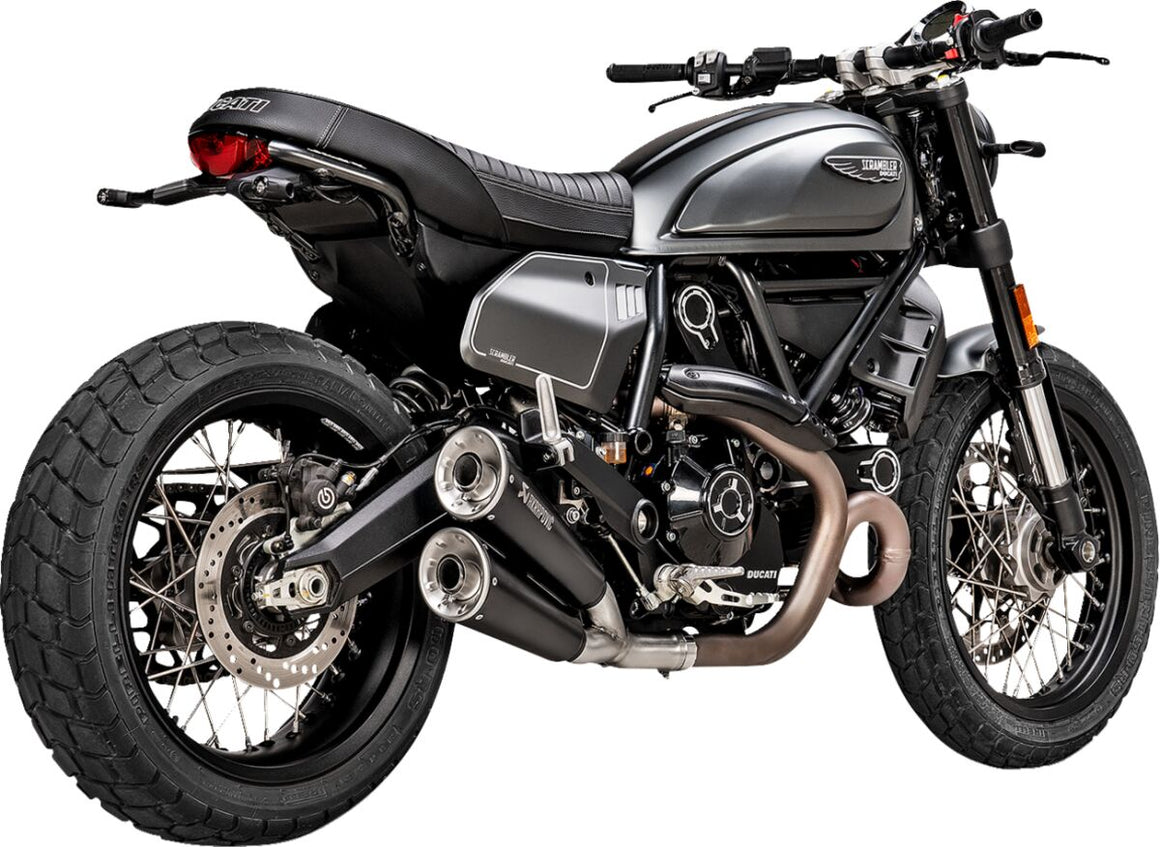 Akrapovic Slip-On Line uitlaatdemper zilver - Ducati Desert Sled / Desert Sled Fasthouse e.a. (2021-2023) | Femon Parts