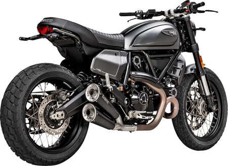 Akrapovic Slip-On Line uitlaatdemper zilver - Ducati Desert Sled / Desert Sled Fasthouse e.a. (2021-2023) | Femon Parts