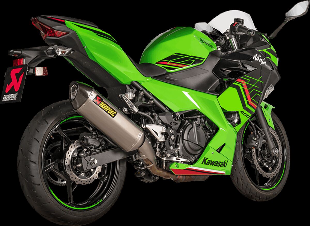Akrapovic Slip-On Line uitlaatdemper zwart - Kawasaki Z-400 (2019-2024) | Femon Parts