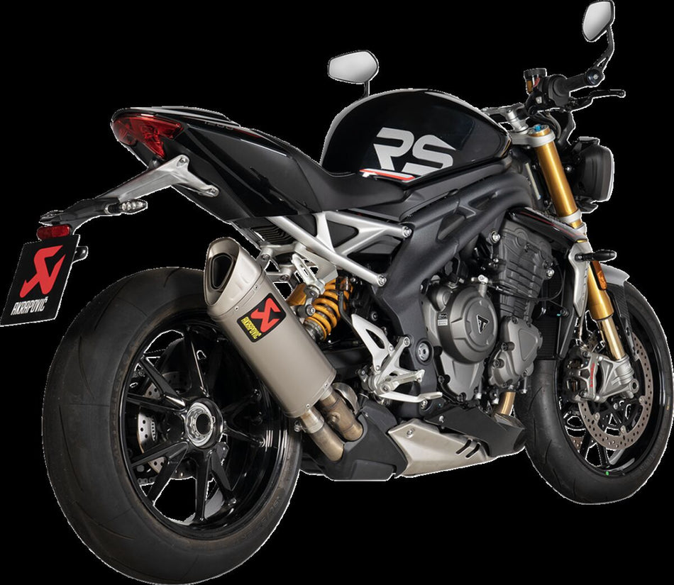 Akrapovic Slip-On Line uitlaatdemper - Triumph SPEED TRIPLE 1200 (2021-2023) | Femon Parts